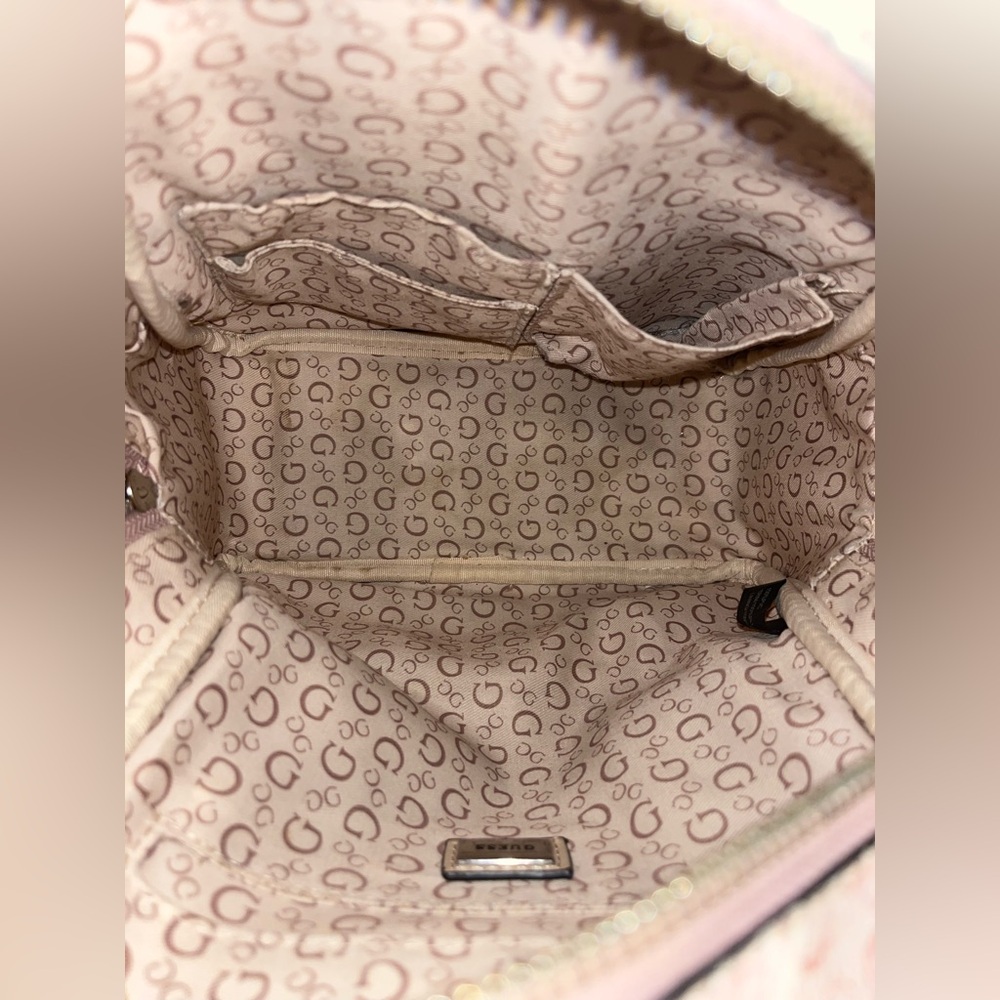 GUESS Light Pink Patterned Backpack - image 4